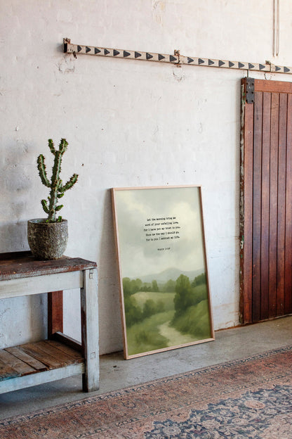 Morning Trust Psalm 143:8 Landscape Faith Print