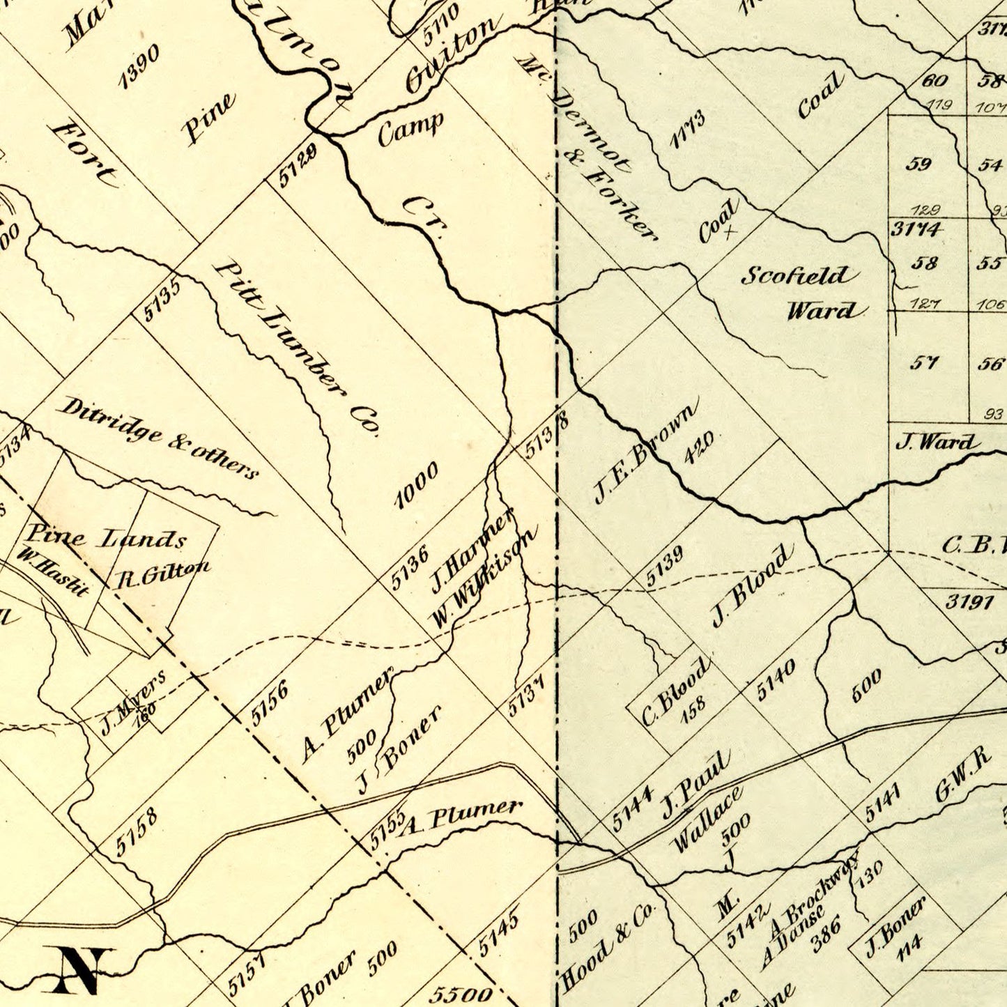 Vintage Map of Forest County, Pennsylvania, 1876