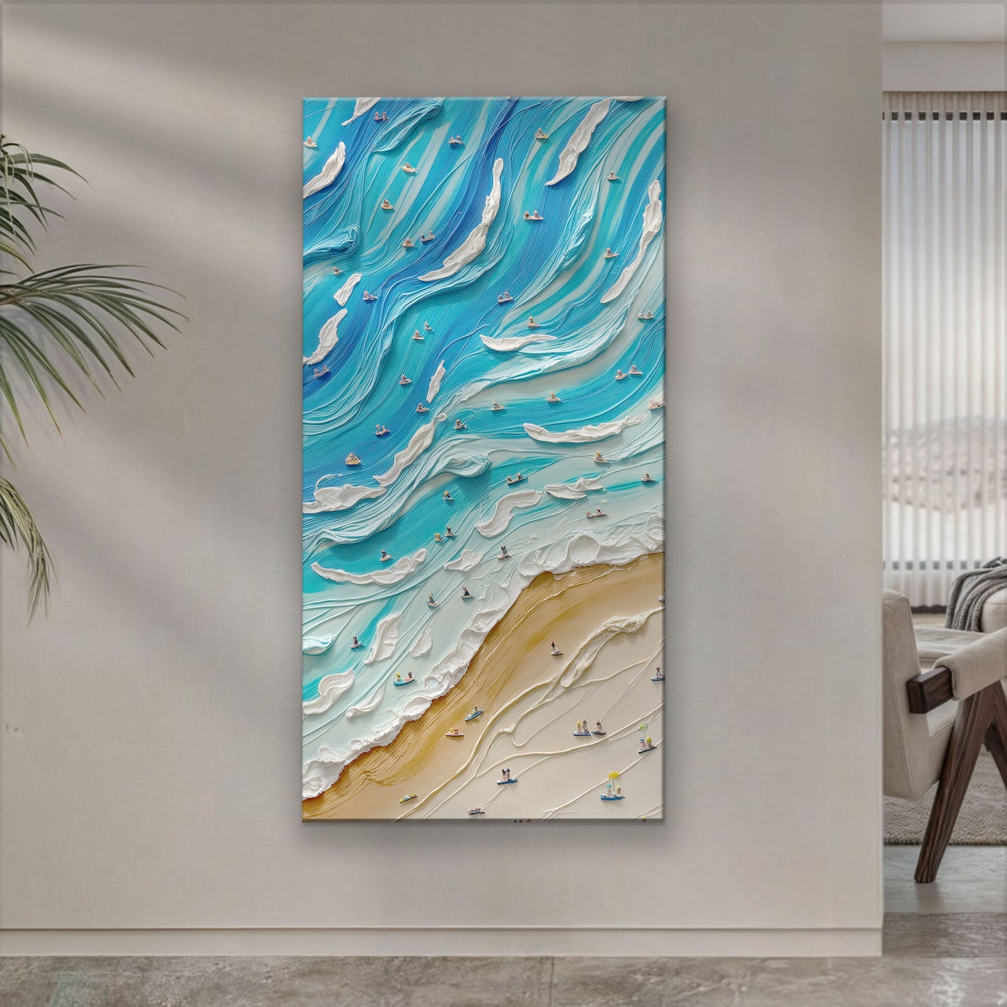 Beach Days Coastal Canvas Wall Art IV