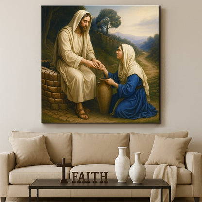 Samaritan at the Well Faith Canvas Wall Art
