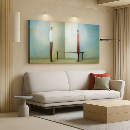 Confrontation Abstract Wall Art