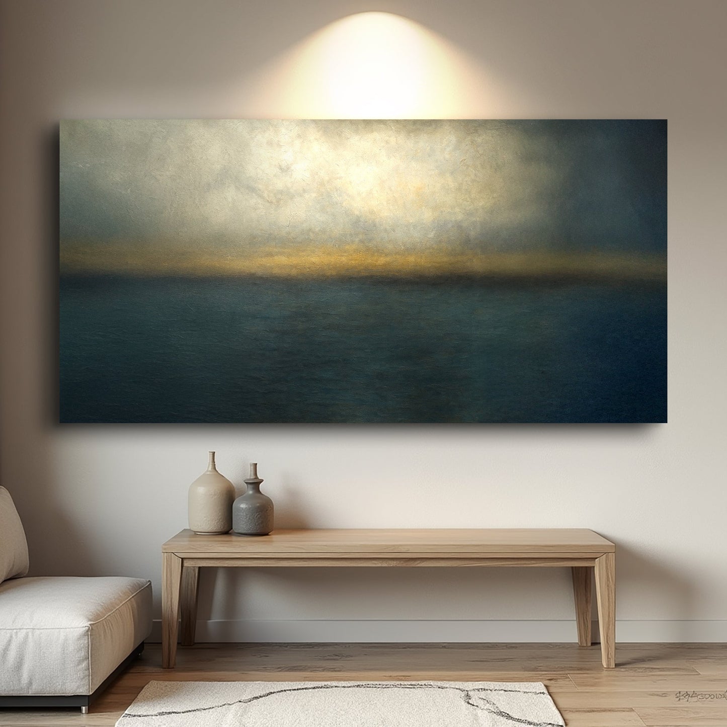 Waterscape Abstract Canvas Wall Art