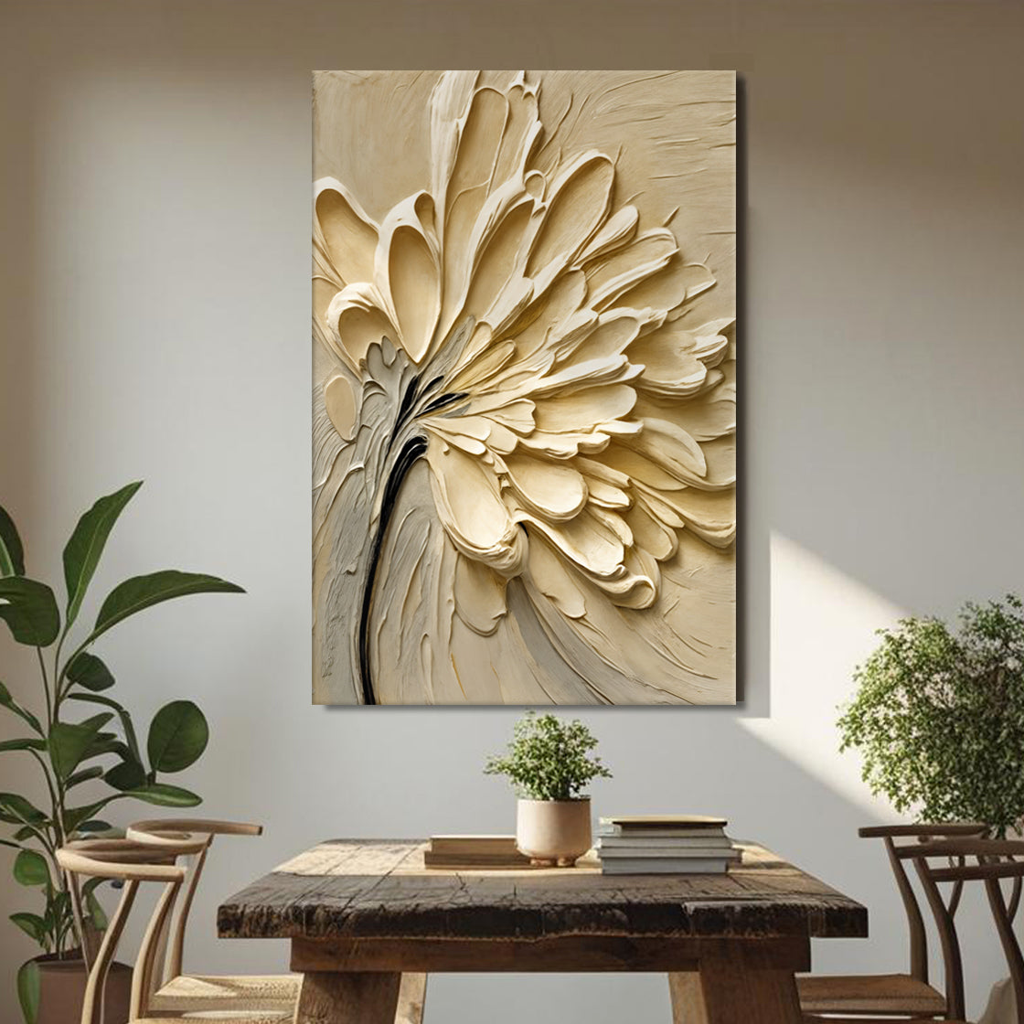 Flower Splatter Canvas Wall Art