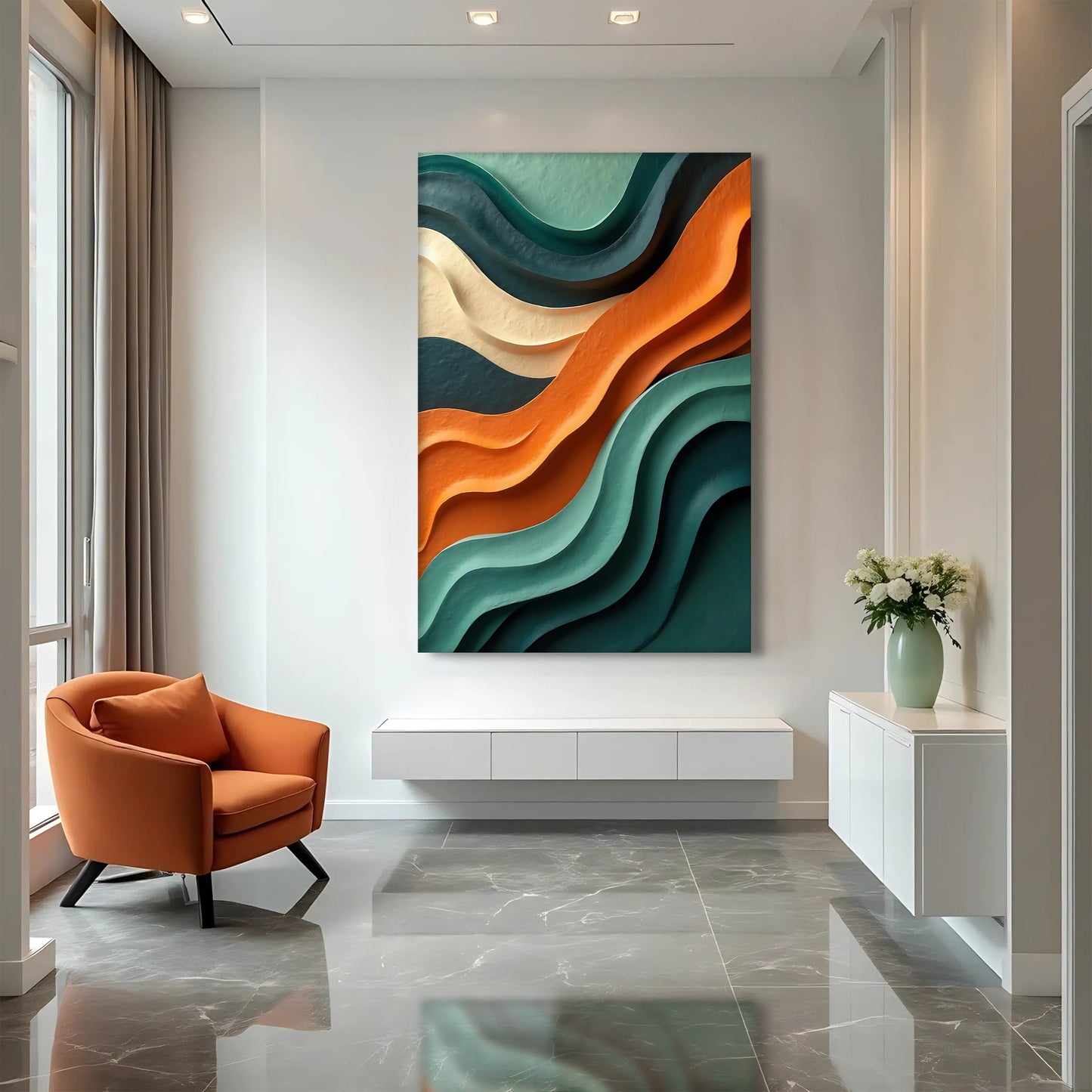 Wave Abstract Canvas Wall Art