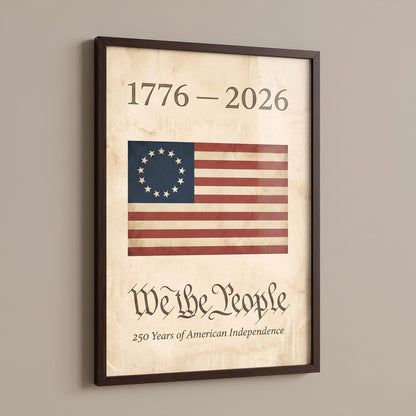 1776 American Flag Wall Art - We the People