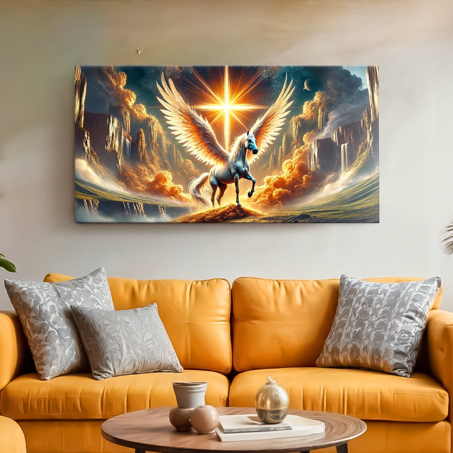 3D Horse Faith Canvas Wall Art V