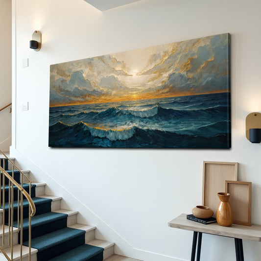Waterscape Abstract Canvas Wall Art XI