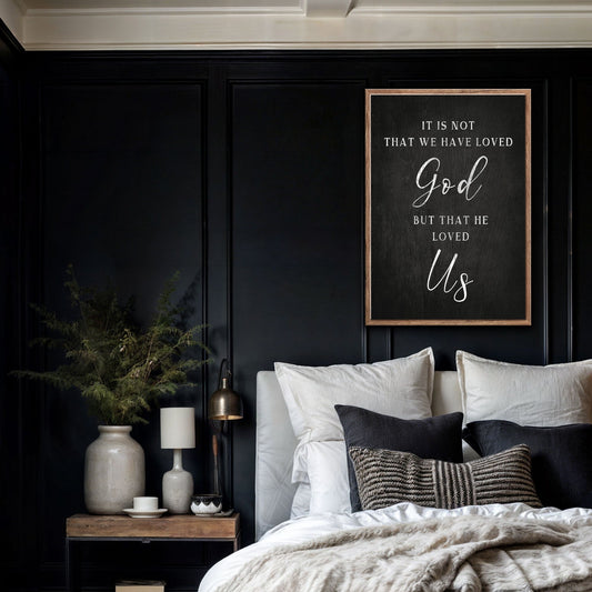 1 John 4:10 Faith Sign Canvas Wall Art II