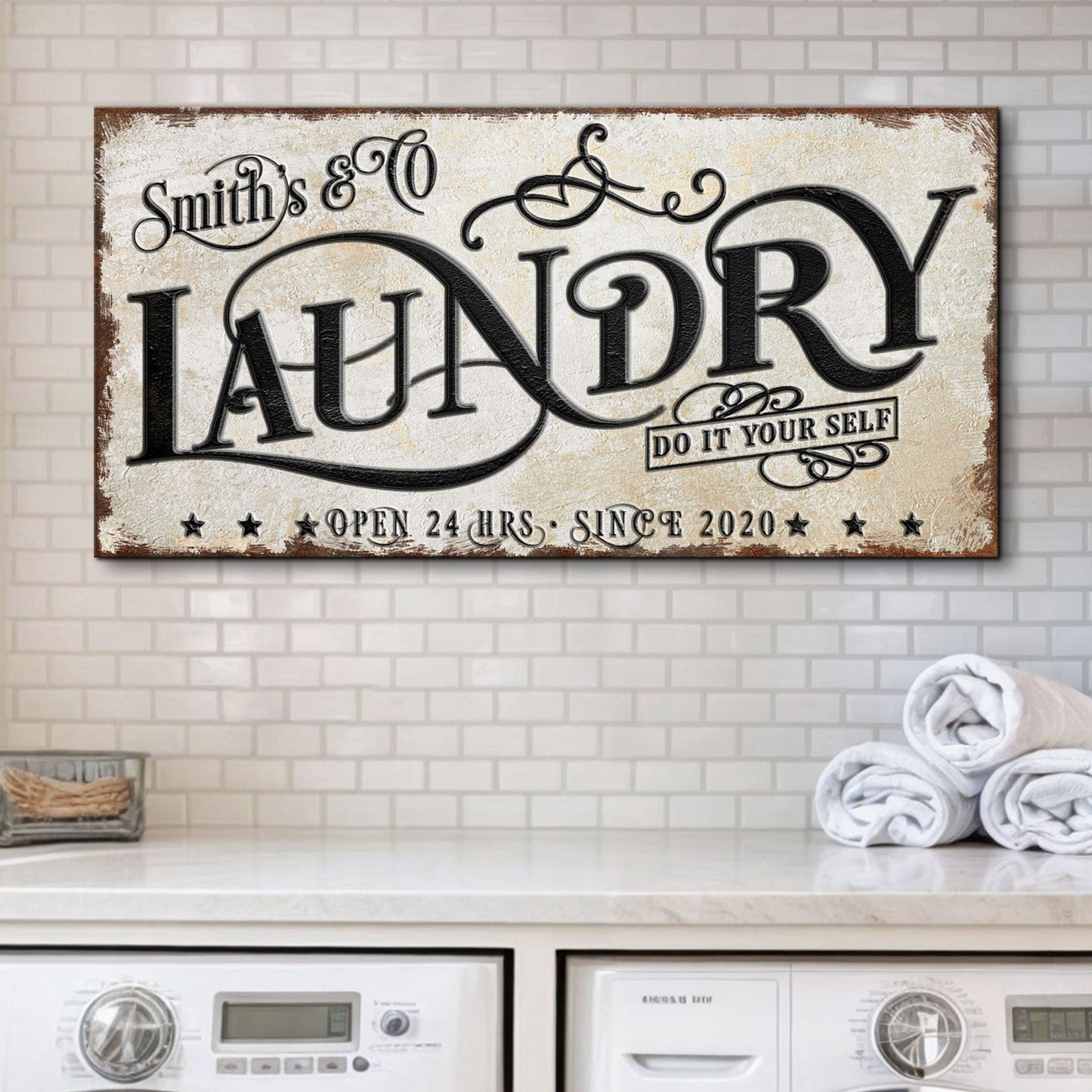 Laundry Room Canvas Wall Art VI