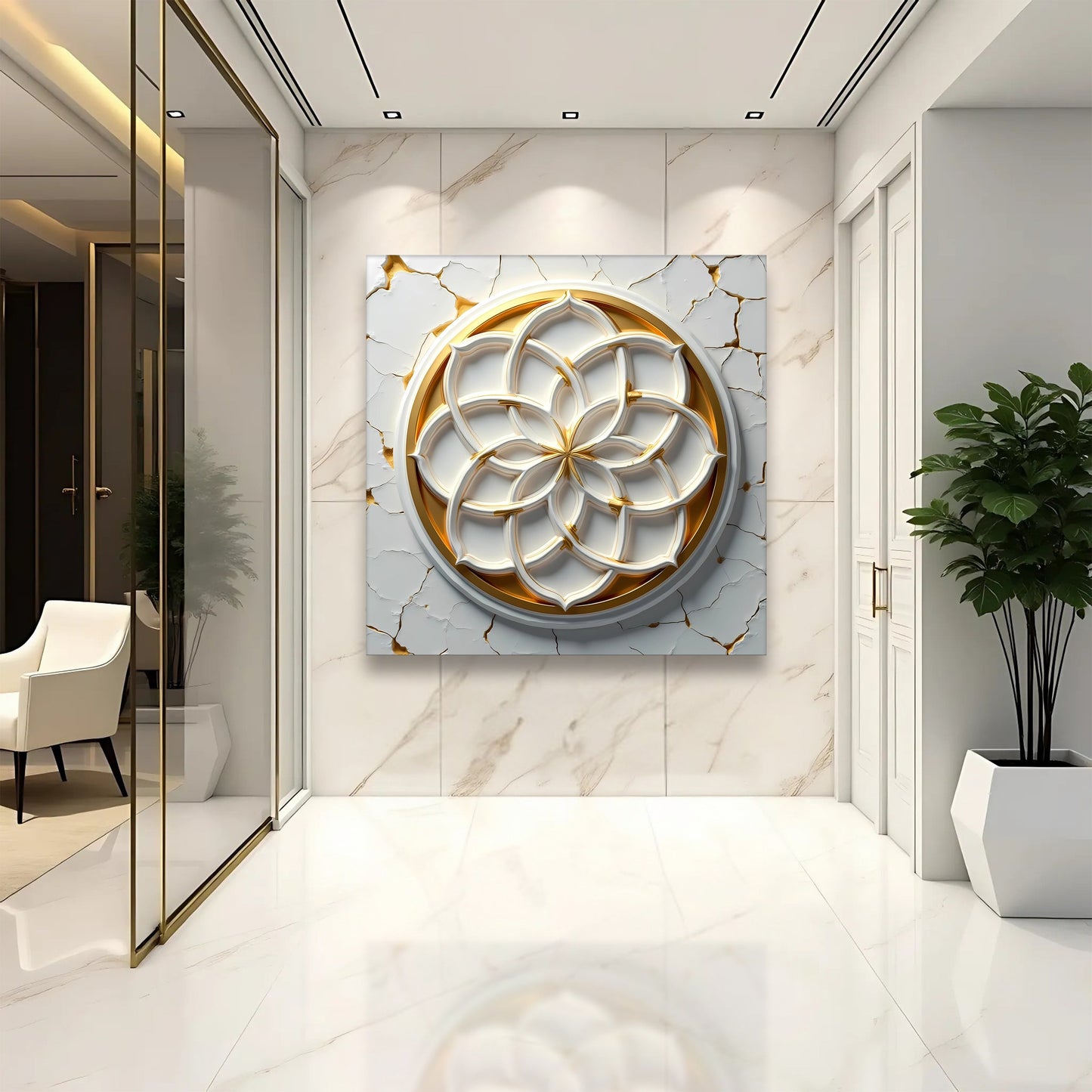 Flower of Life Canvas Wall Art