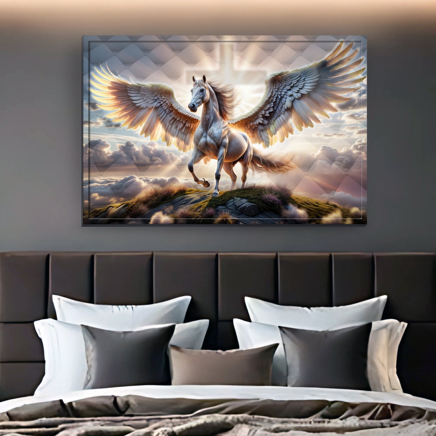 3D Horse Faith Canvas Wall Art VI