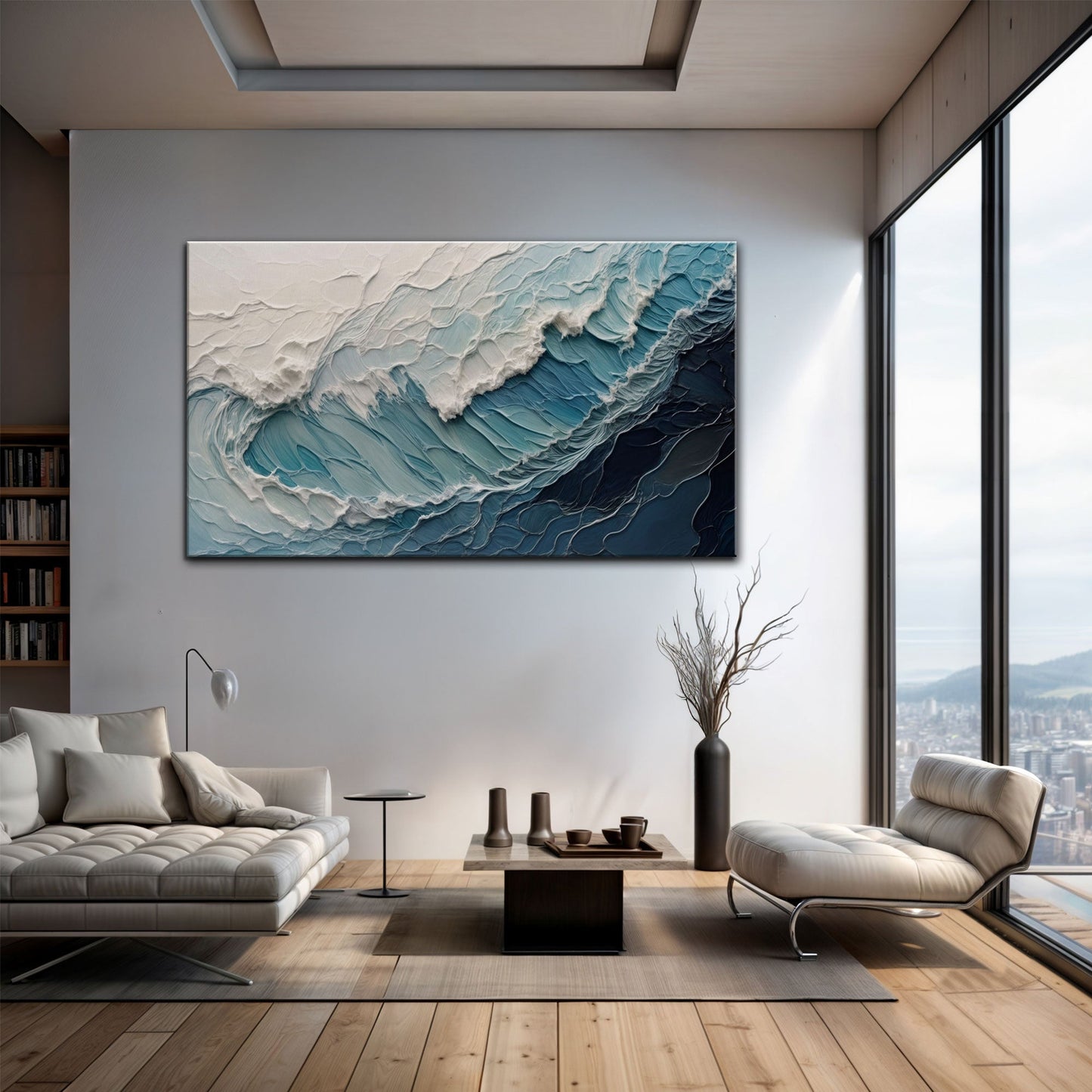 Ocean's Embrace Seascape Canvas Wall Art