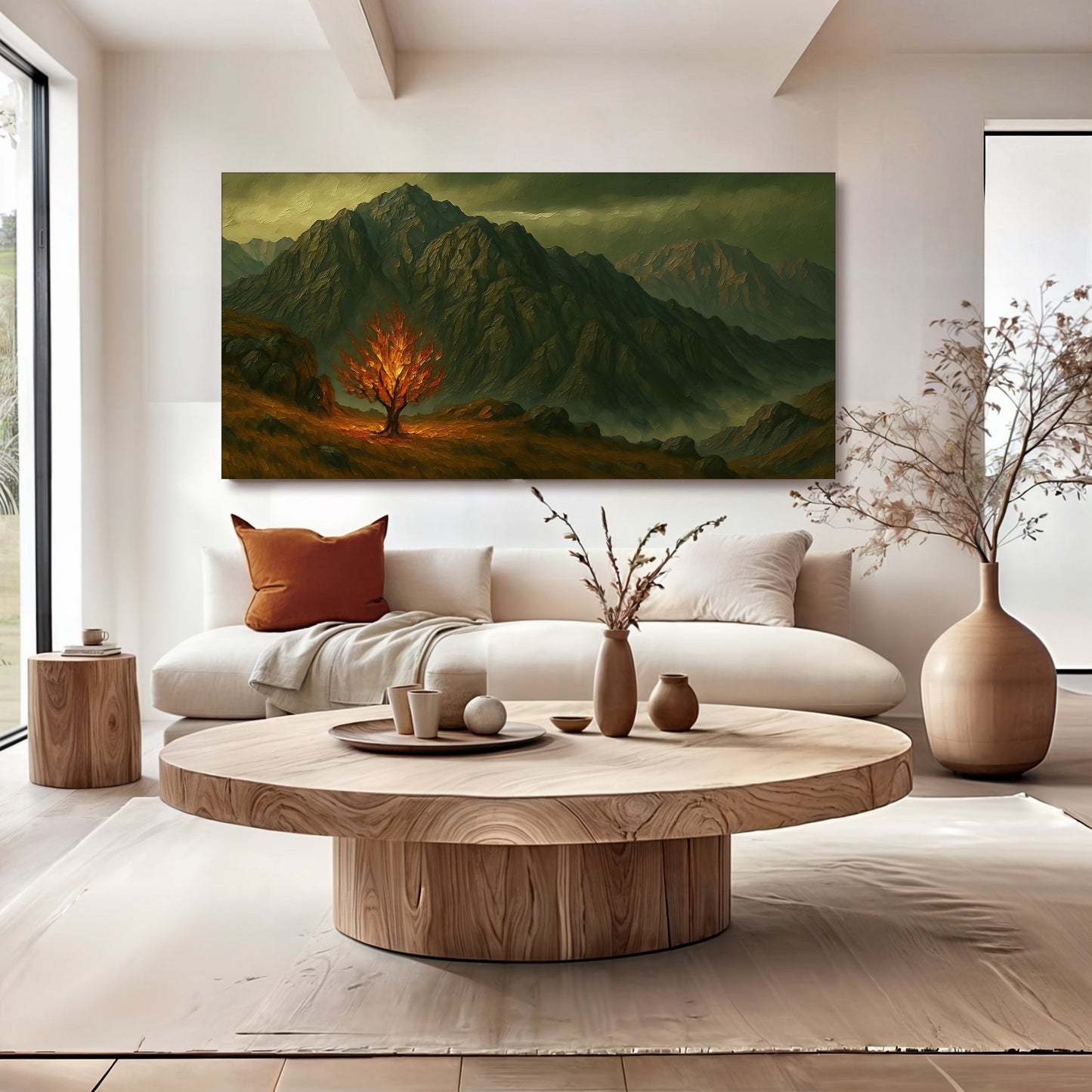 Burning Bush Faith Wall Art Canvas Christian Print