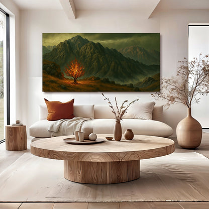 Burning Bush Faith Wall Art Canvas Christian Print