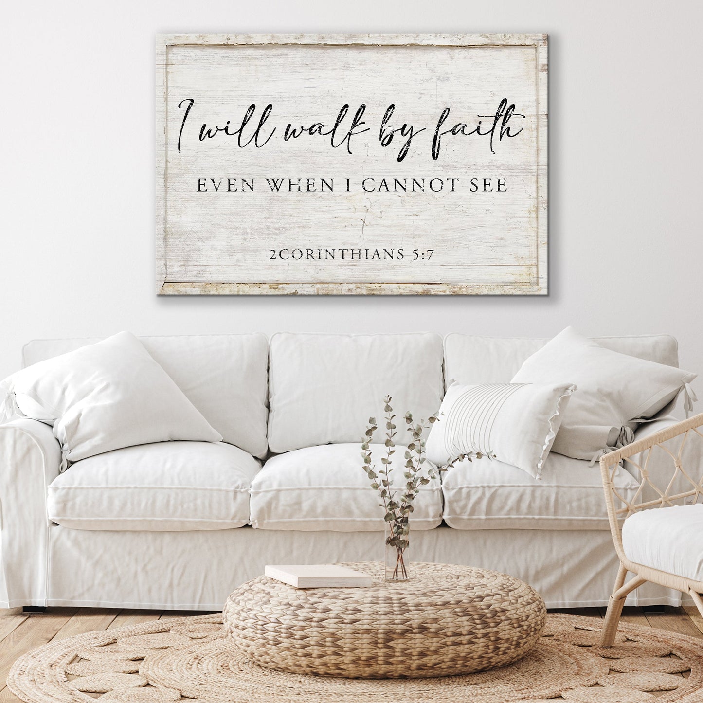 I Will Walk By Faith Even When I Cannot See Canvas