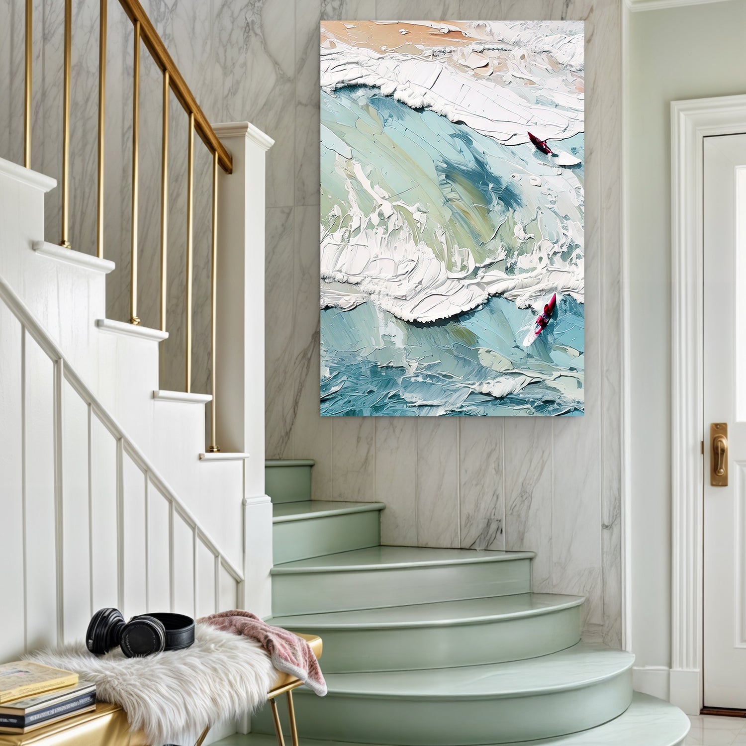 3D sea canvas wall art design