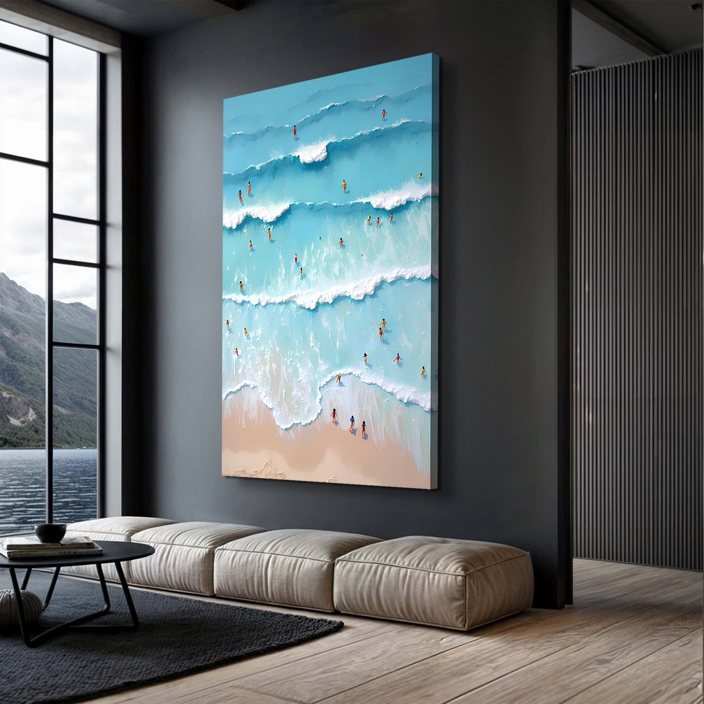 Beach Days Coastal Canvas Wall Art IX