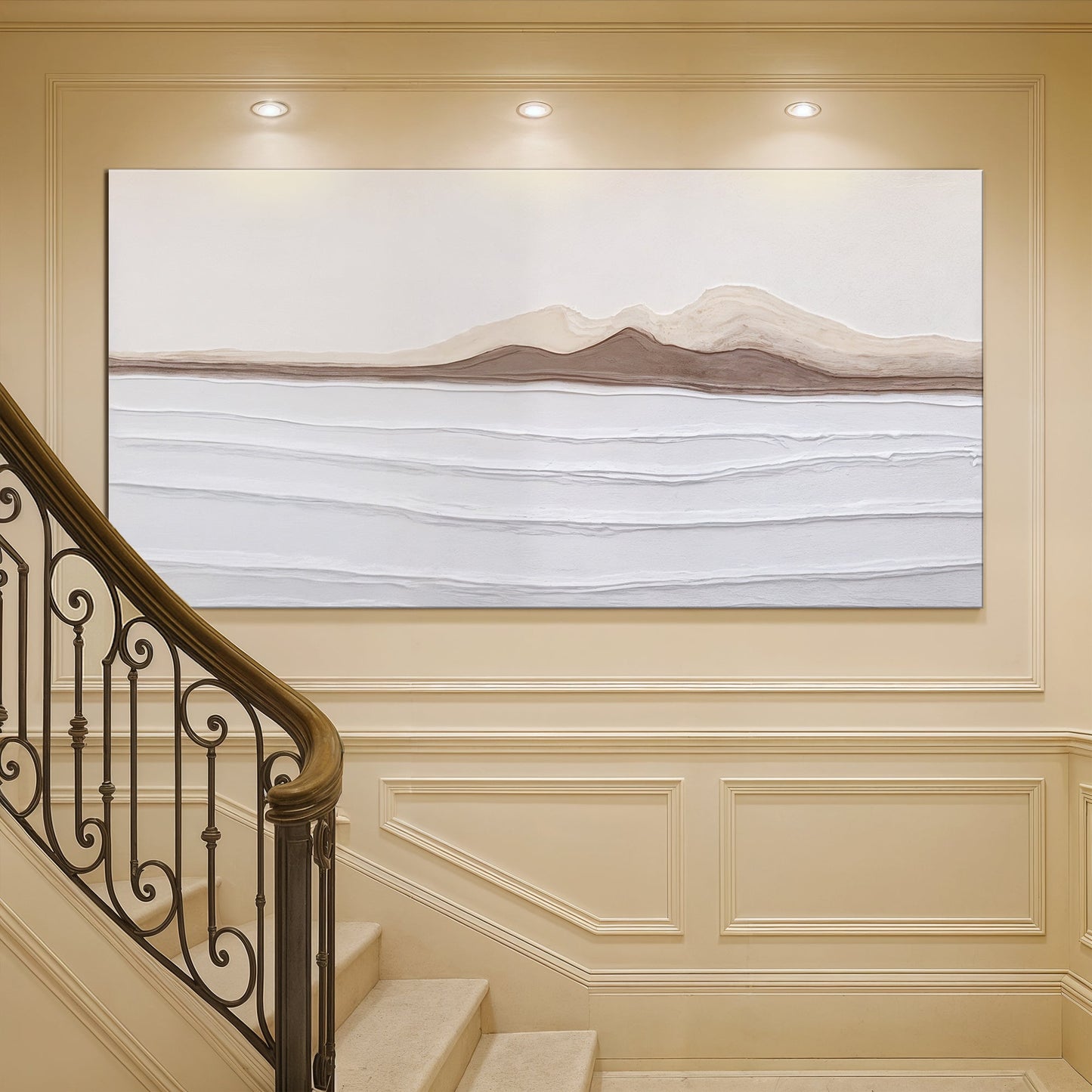 Earth Tone Abstract Canvas Wall Art