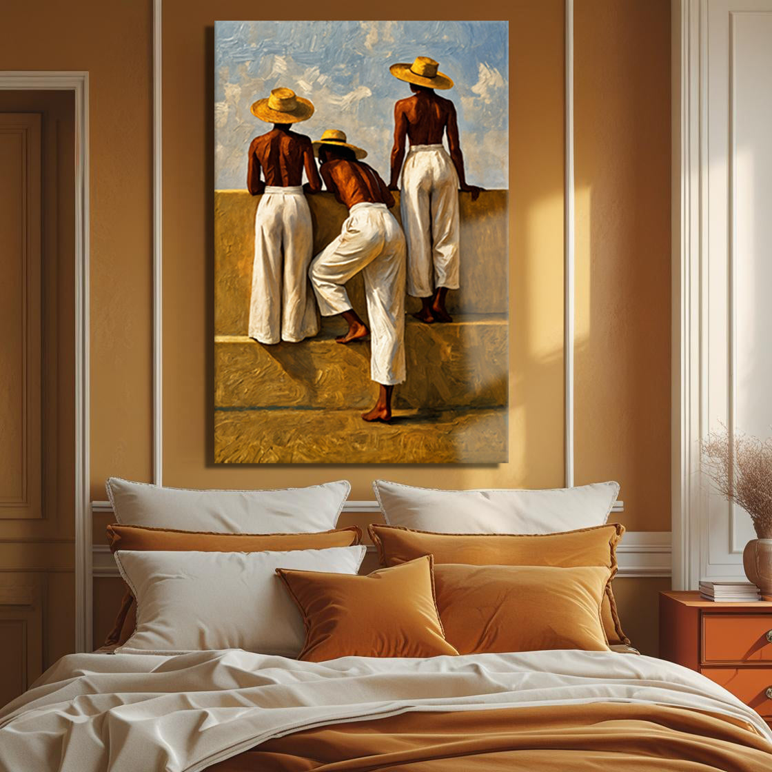 Summer Watchers Canvas Wall Art