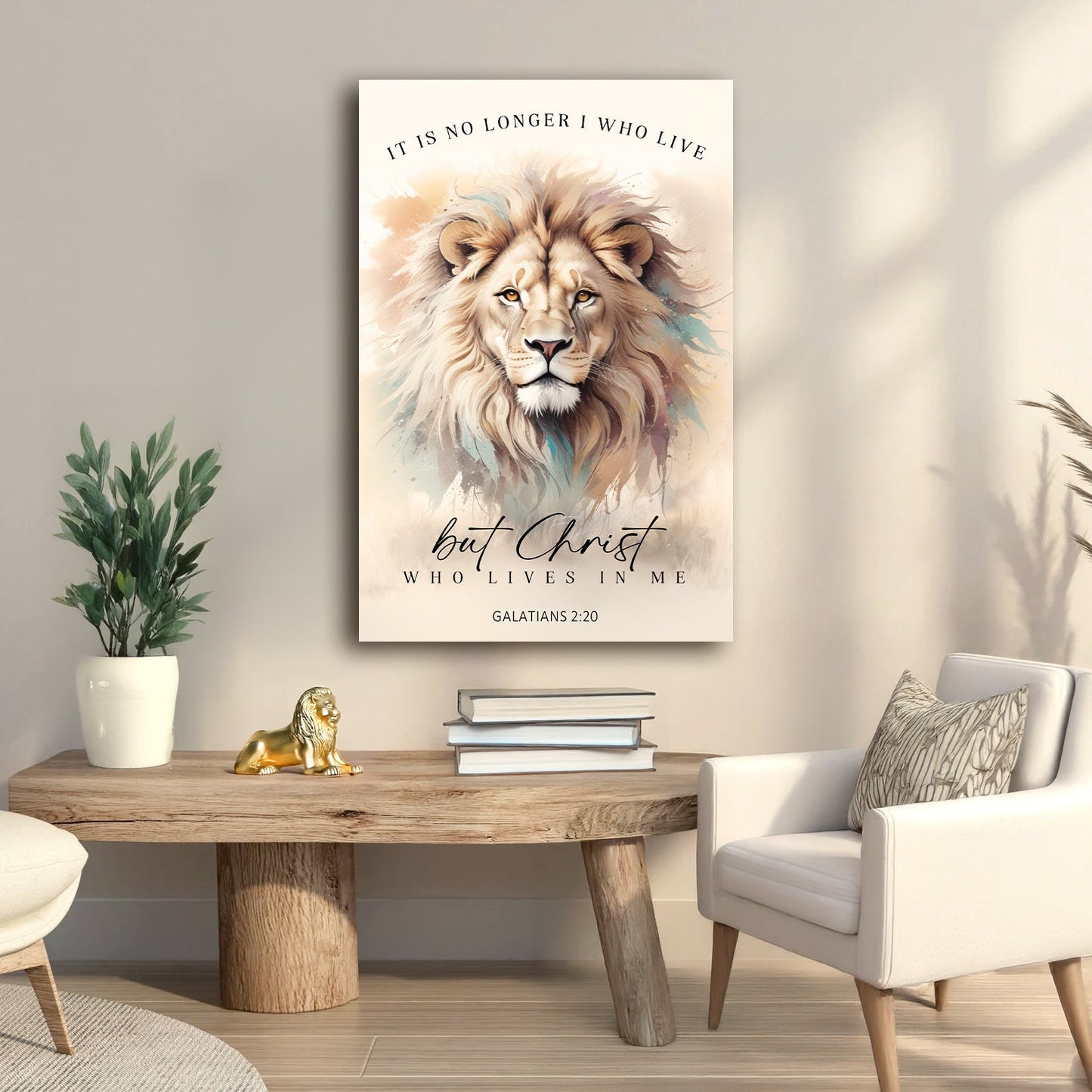 Galatians 2:20 Christ Who Lives In Me Faith Canvas