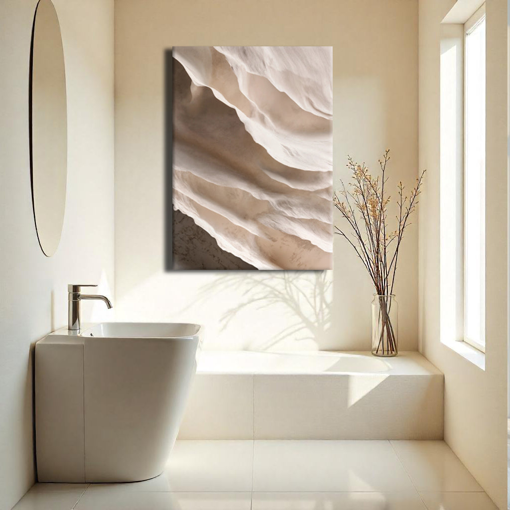 Light Neutral Impasto Canvas Wall Art