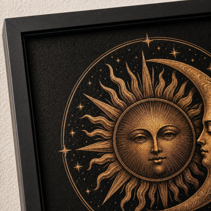 Personalized Sun & Moon Bronze Anniversary Print