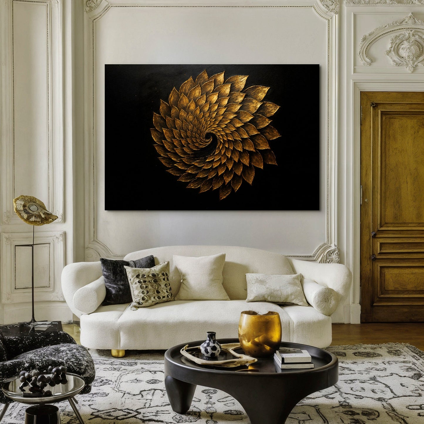 Winged Harmony Abstract Canvas Wall Art