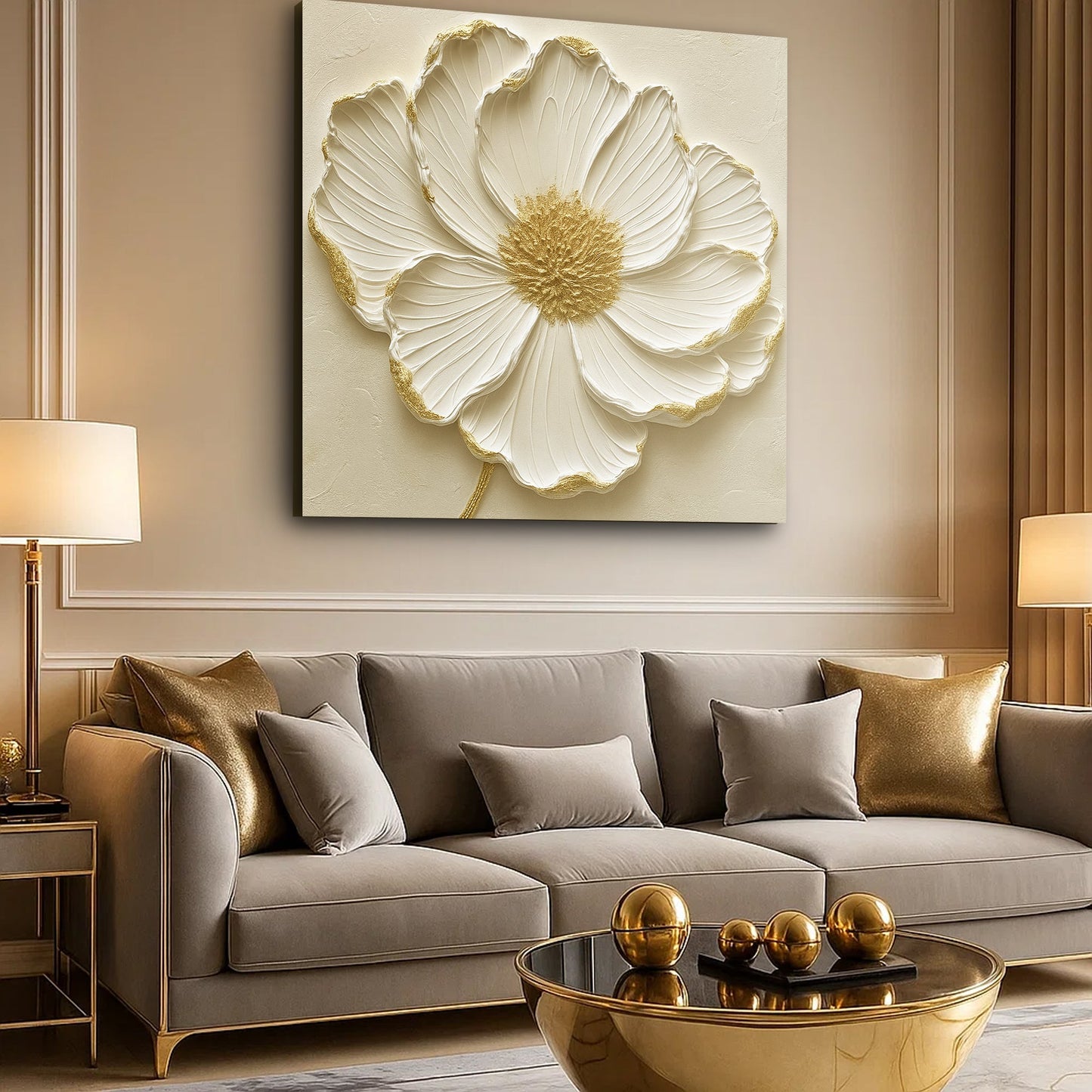 Abstract Flower Canvas Wall Art