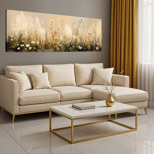 Mountain River Landscape Canvas Wall Art