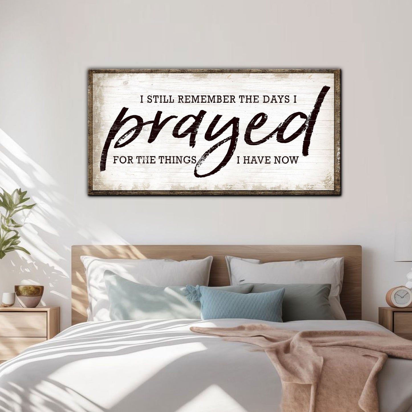 I Still Remember The Days I Prayed Faith Canvas