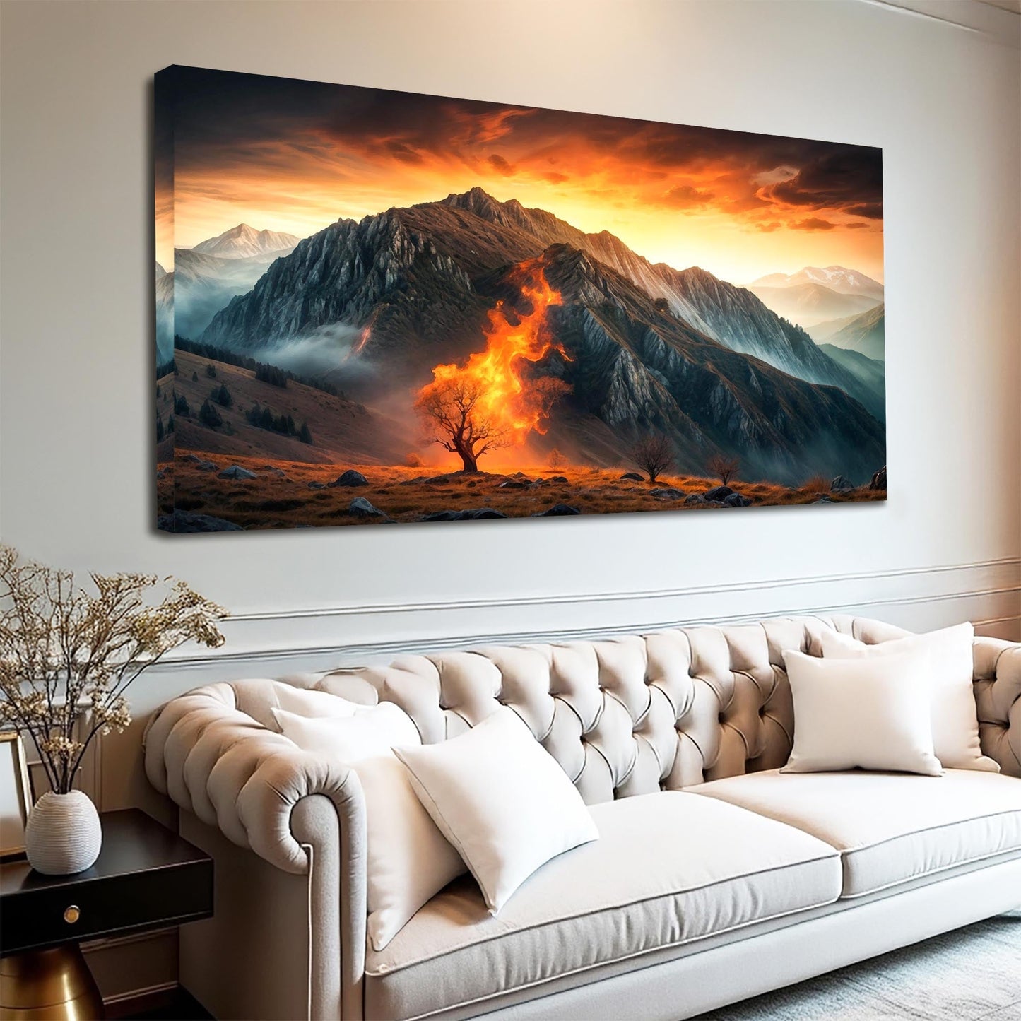 Burning Bush Faith Canvas Wall Art II