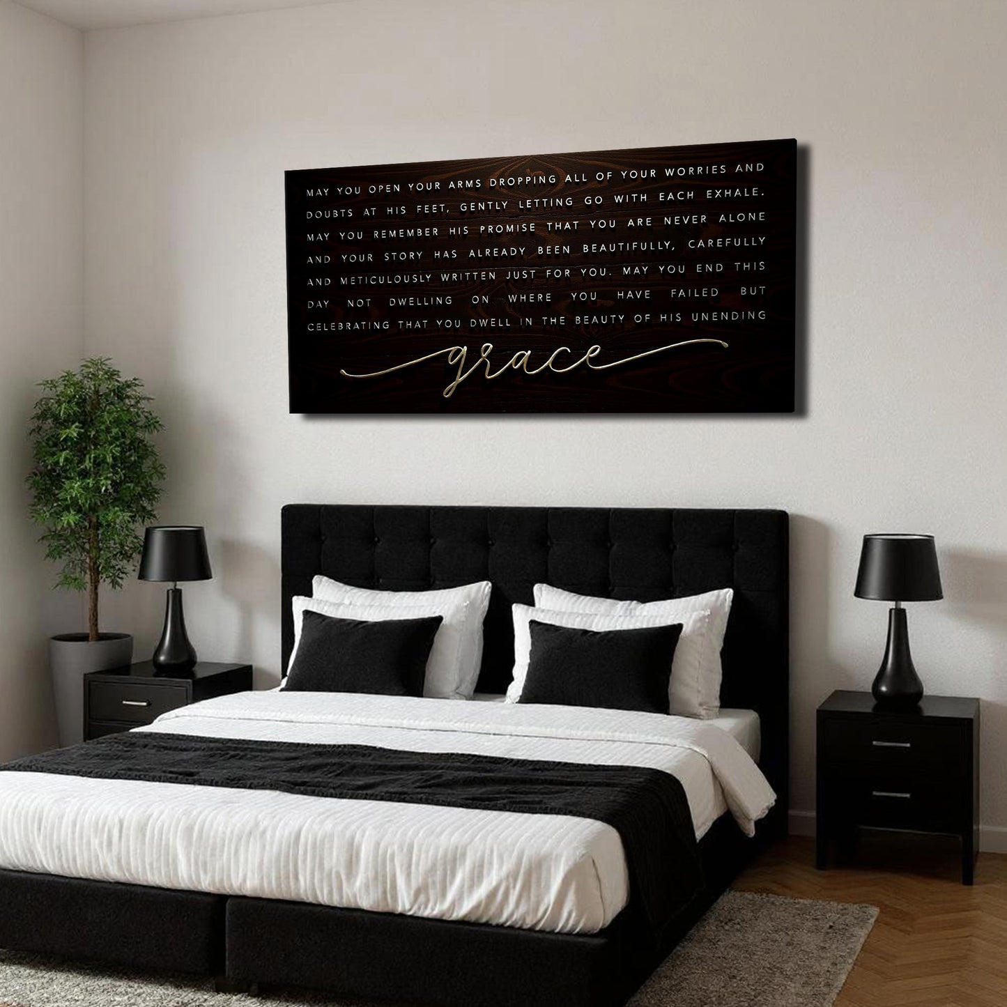 Unending Grace Faith Panoramic Canvas Wall Art