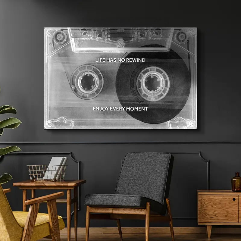 Enjoy Every Moment Motivational Canvas Wall Sign