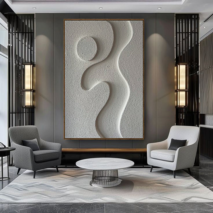 Midcentury Curves Abstract Canvas Wall Art