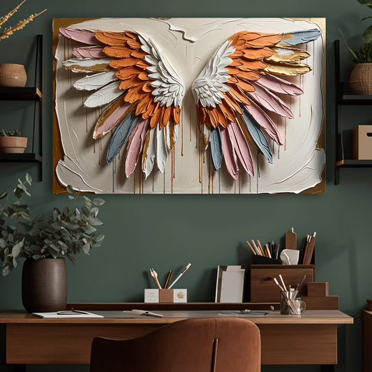 Angelic Wings Canvas Wall Art