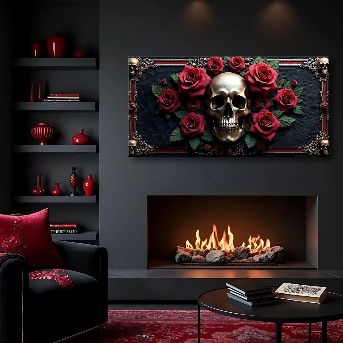 3D Vintage Skull Wall Art Decor