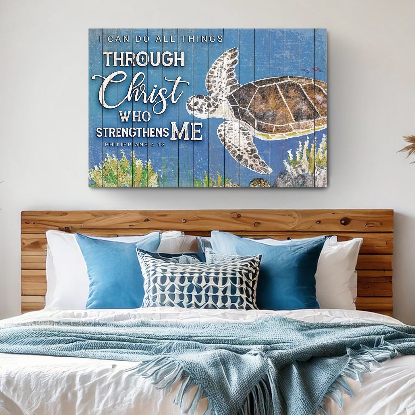 I Can Do All Things Through Christ Who Strengthens Me horizontal faith canvas art