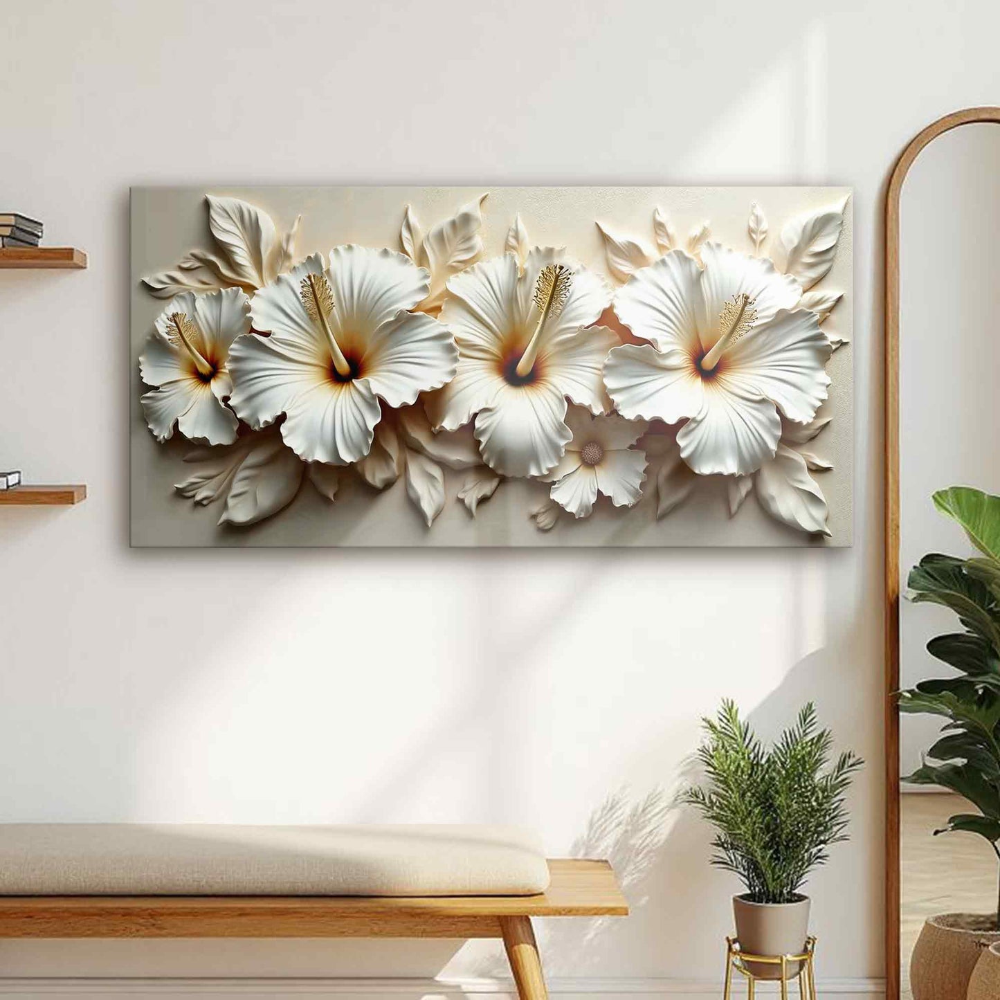 Floral Abstract Canvas Wall Art Botanical Print