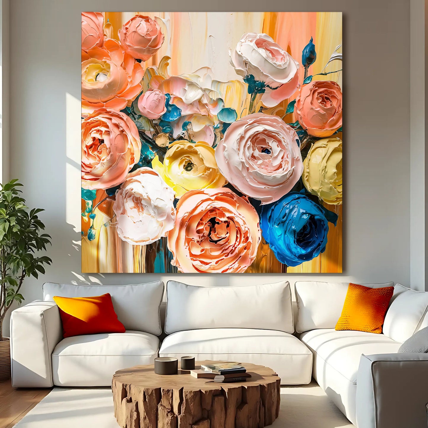 Blooming Bouquet Floral Canvas Wall Art