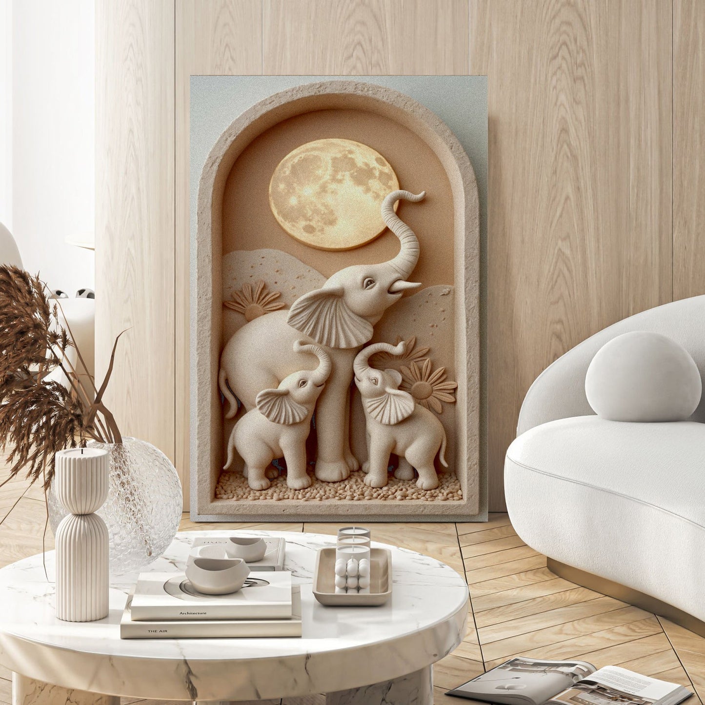 Elephant Harmony Canvas Wall Art