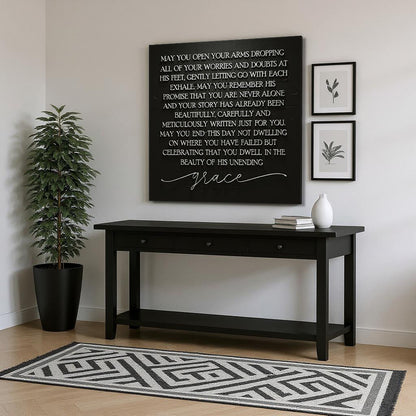 Unending Grace Faith Square Canvas Wall Art