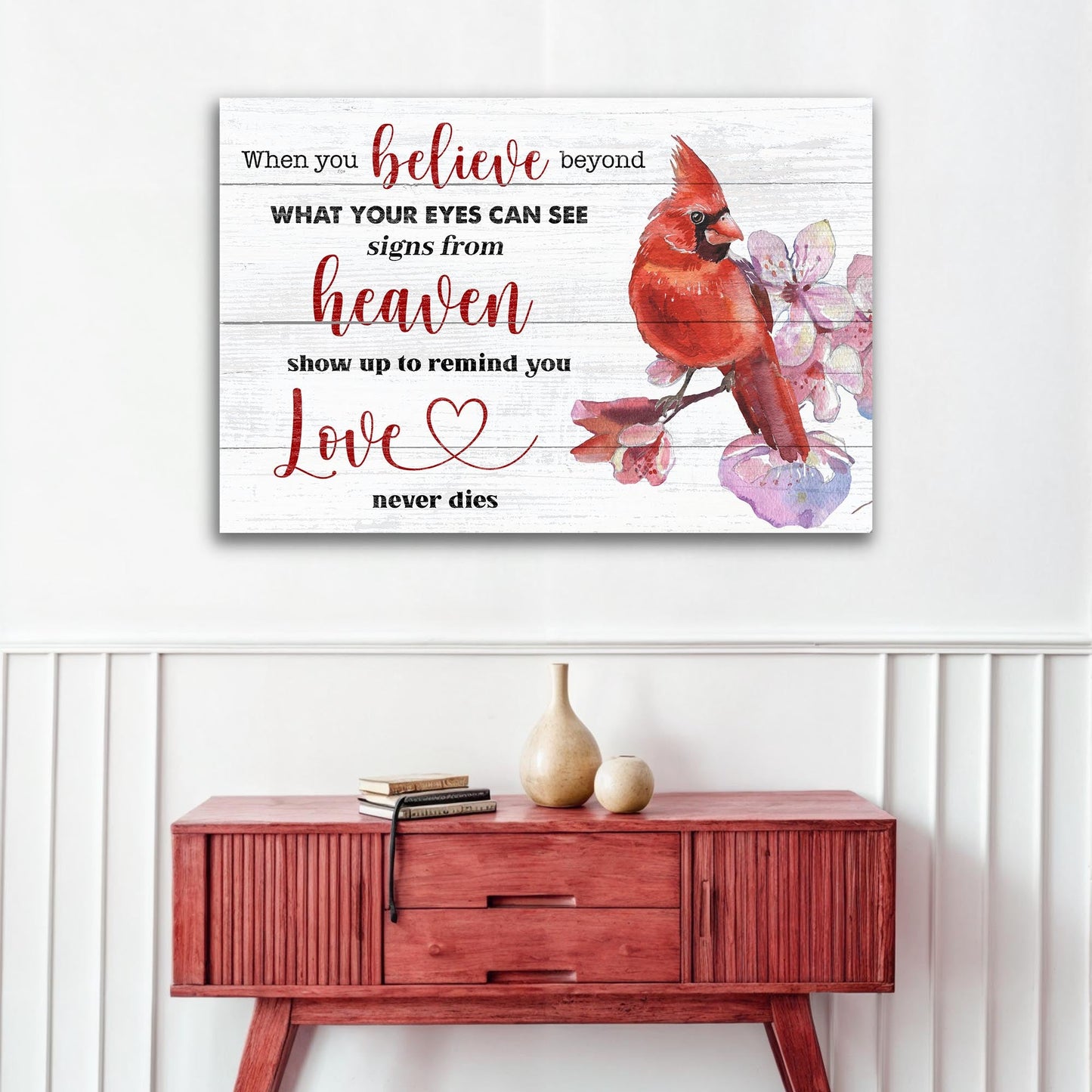 When You Believe Beyond Faith Canvas Sign
