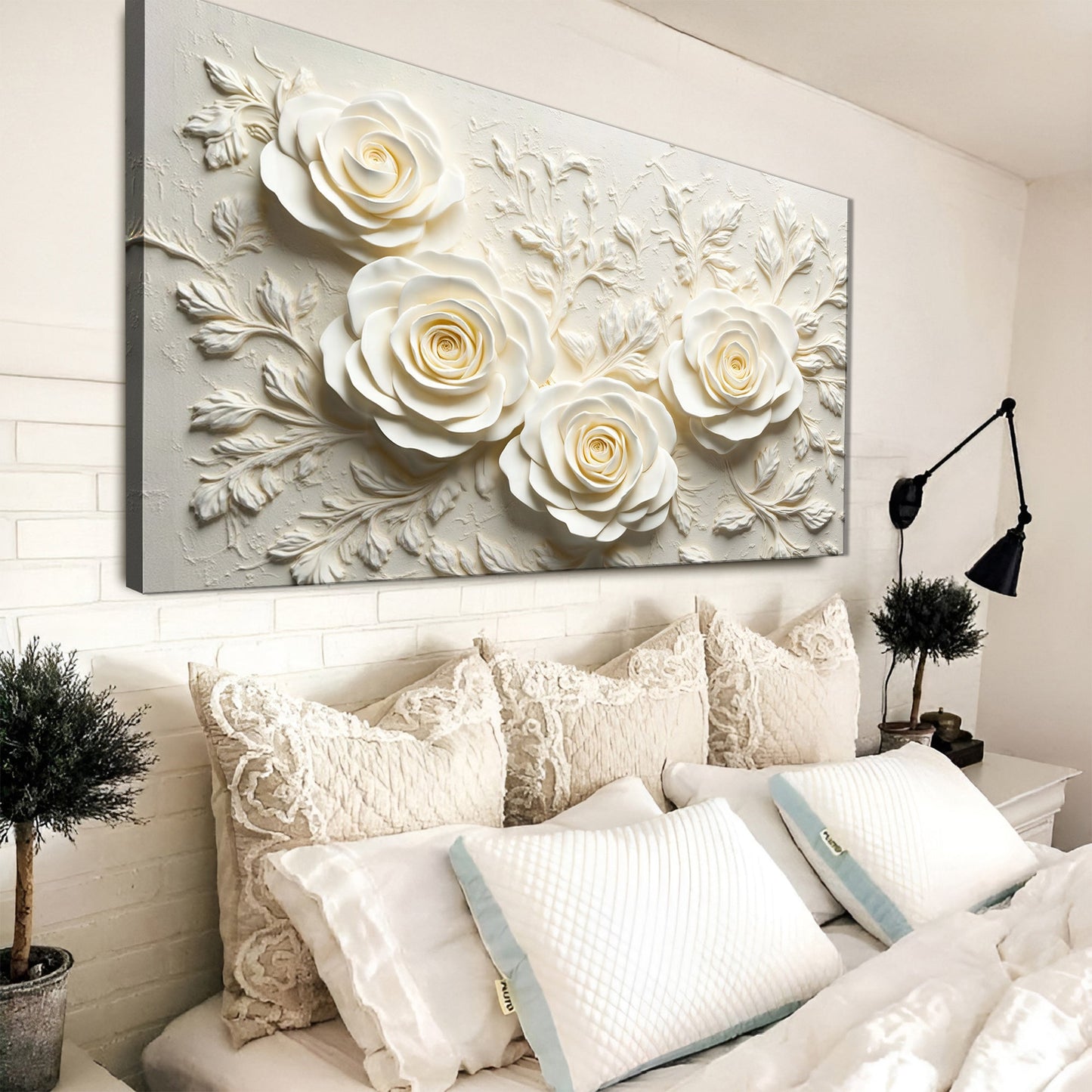 Floral Abstract Canvas Wall Art - Botanical Art