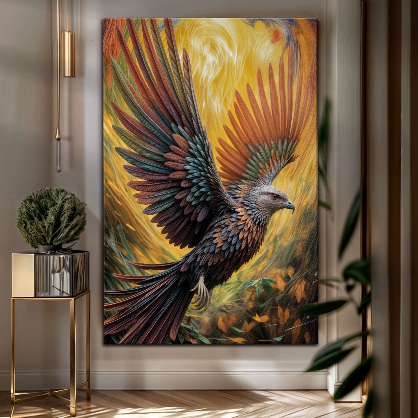 Flight of Fancy Bird Canvas Wall Art