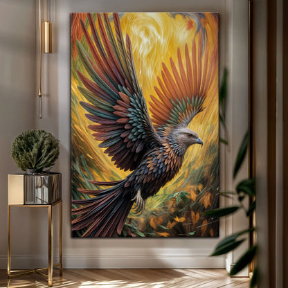 Flight of Fancy Bird Canvas Wall Art