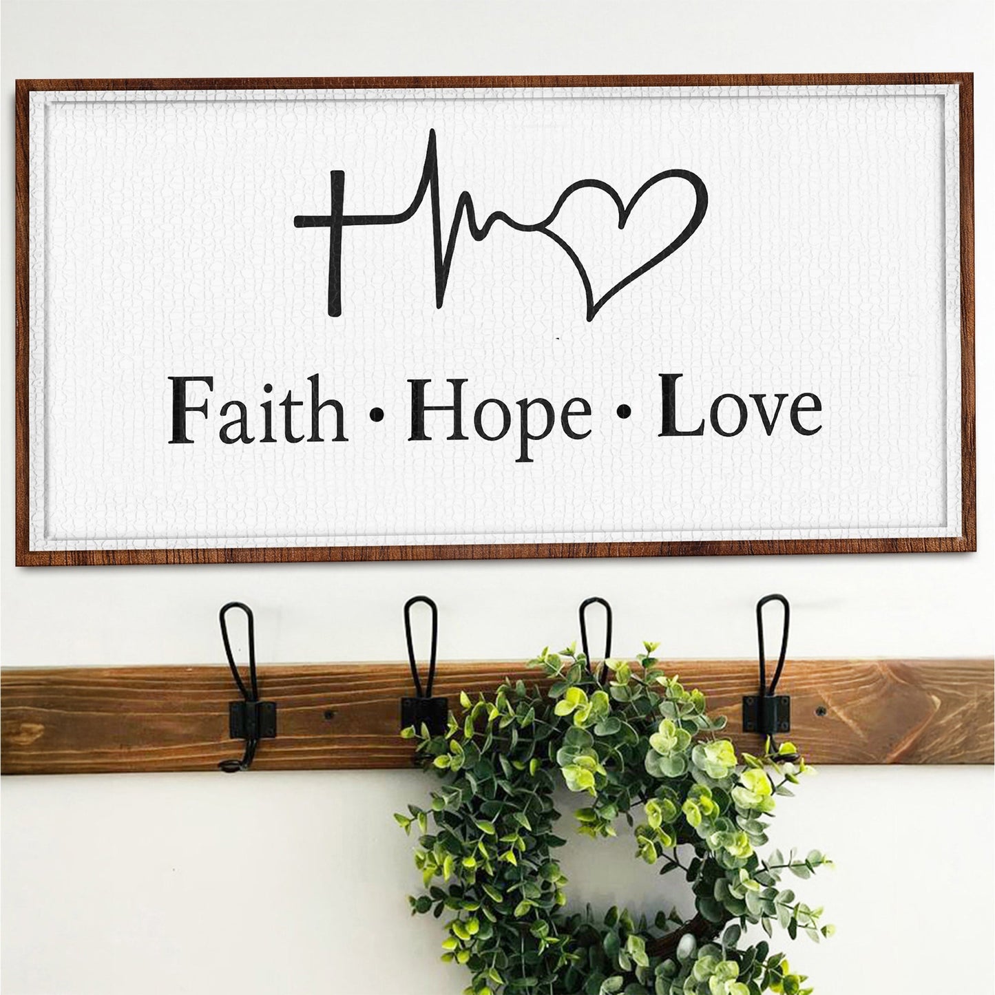 Faith Hope Love Canvas Wall Art