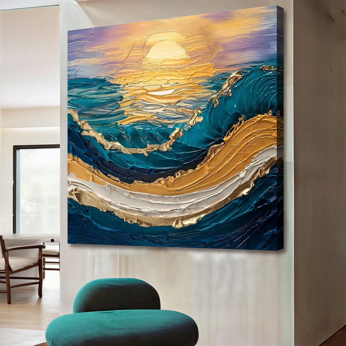 Golden Hour Canvas Wall Art - Landscape Nature Print