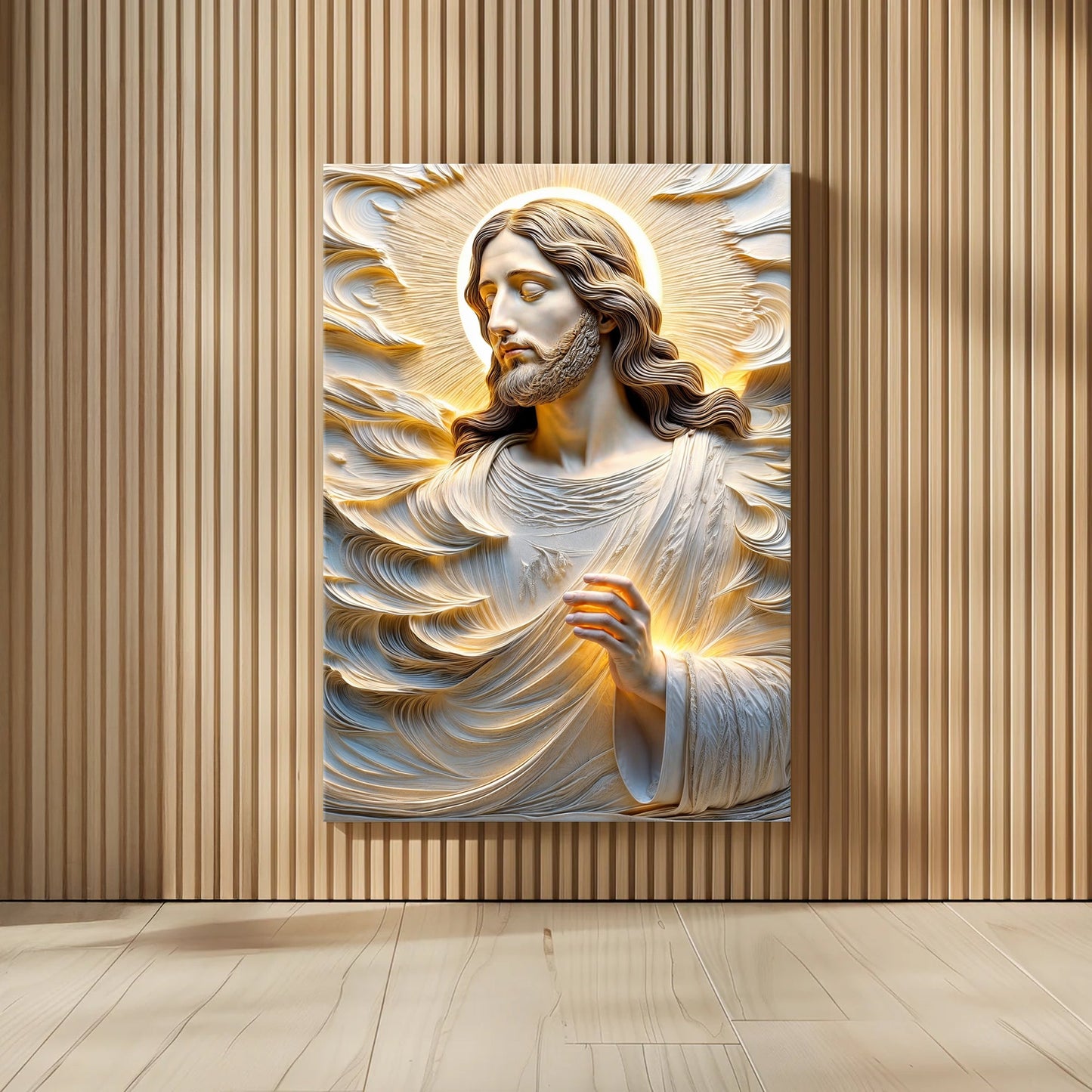 Faith Over Fear Sacred Serenity Canvas Wall Art