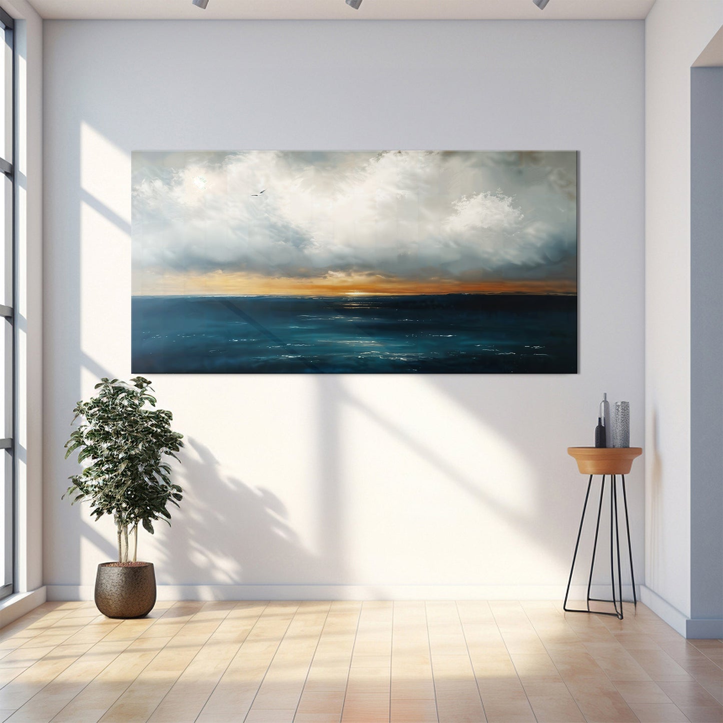 Waterscape Abstract Canvas Wall Art III