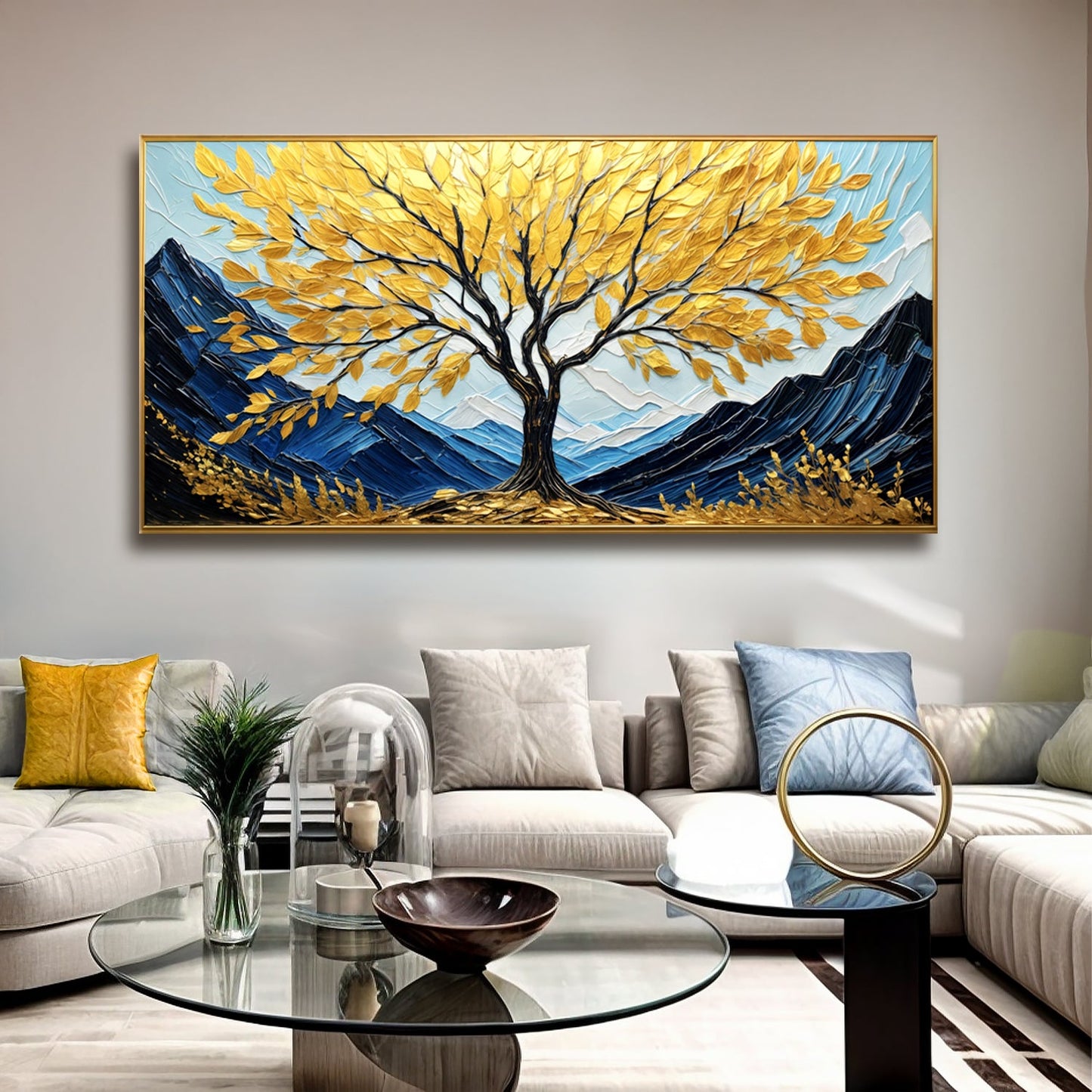 Golden Sanctuary Canvas Wall Art - Nature Landscape Print